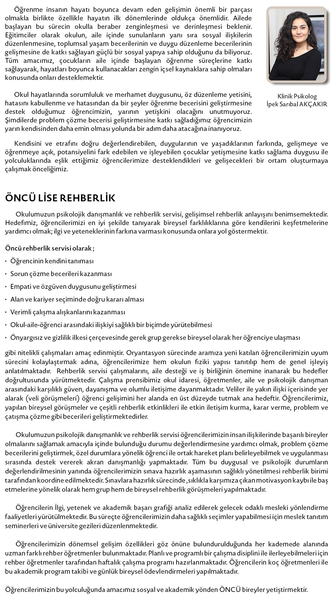 oncu rehberlik