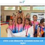 Minik A Kız Cimnastik Takımımızdan Bursa İkinciliği
