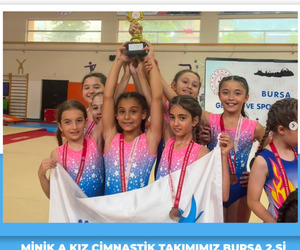 Minik A Kız Cimnastik Takımımızdan Bursa İkinciliği